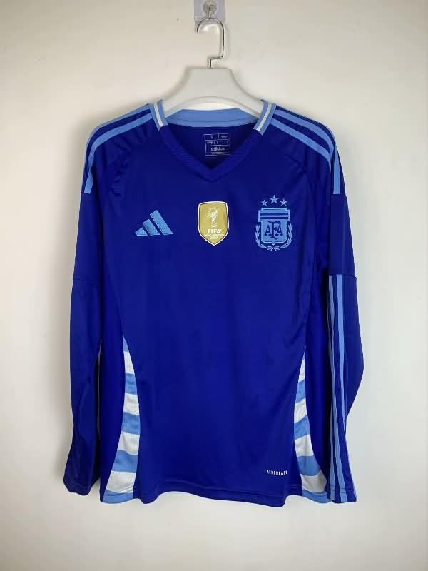 AAA Quality Argentina 2024 Copa America Away Long Sleeve Soccer Jersey