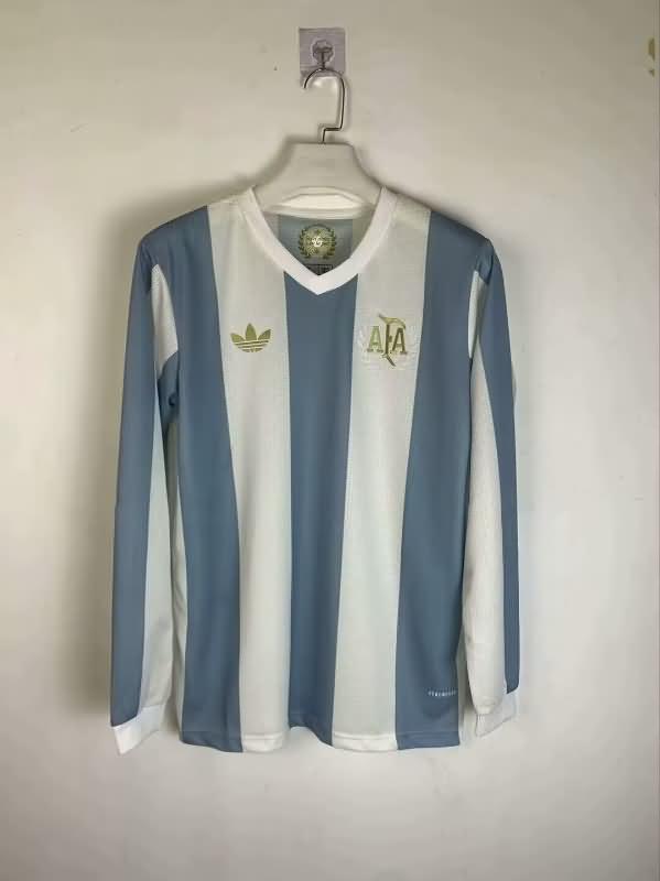 AAA Quality Argentina 50th Anniversary Long Sleeve Soccer Jersey