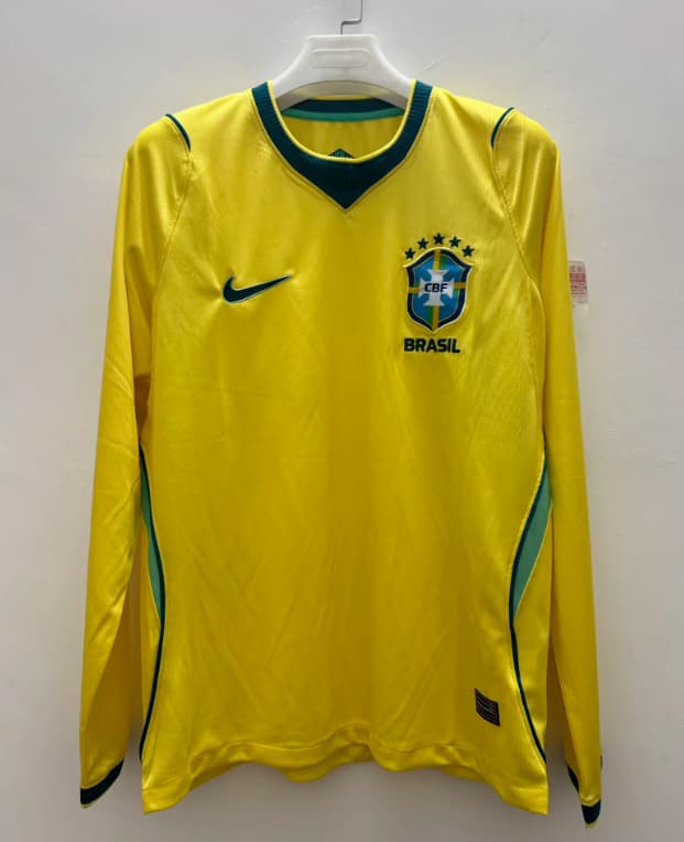 AAA Quality Brazil 2026 World Cup Home Long Sleeve Soccer Jersey AAA Quality Brazil 2026 World Cup Home Long Sleeve Soccer Jersey