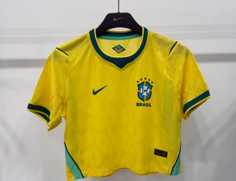 AAA Quality Brazil 2026 Home Women Cropped Soccer Jersey (Player) AAA Quality Brazil 2026 Home Women Cropped Soccer Jersey (Player)