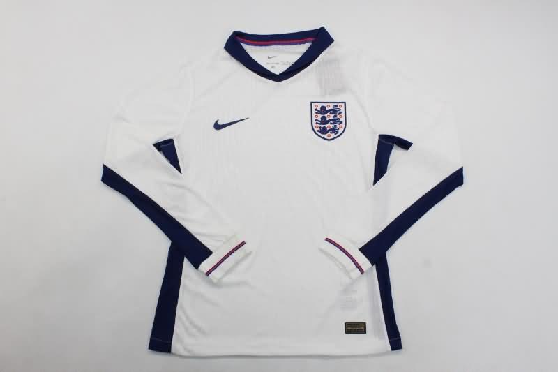AAA Quality England 2024 Home Long Sleeve Soccer Jersey (Player)