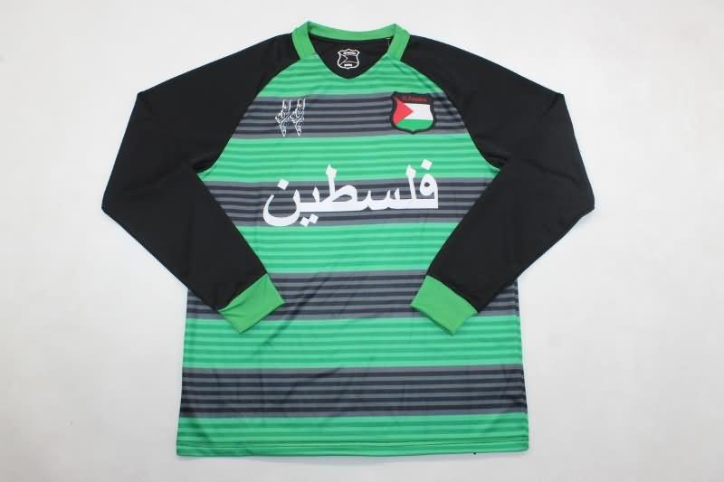 AAA Quality Palestine 2024 Green Long Sleeve Soccer Jersey