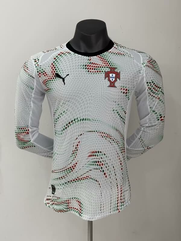 AAA Quality Portugal 2025 Away Long Sleeve Soccer Jersey (Player)