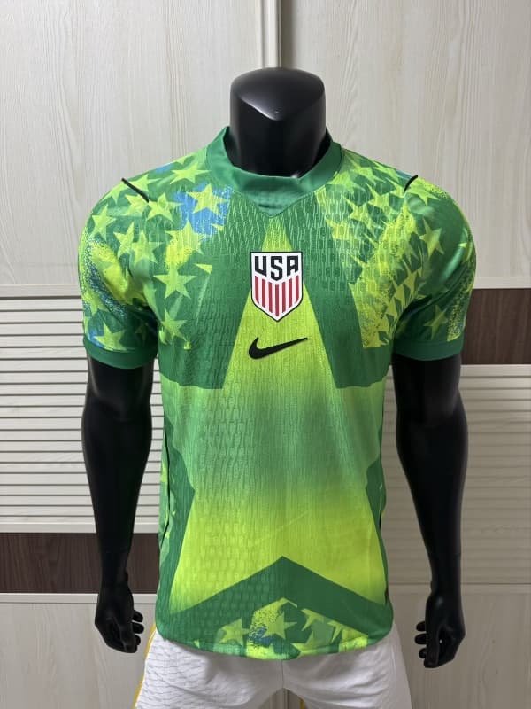 AAA Quality USA 2026 Goalkeeper Green Soccer Jersey (Player) AAA Quality USA 2026 Goalkeeper Green Soccer Jersey (Player)