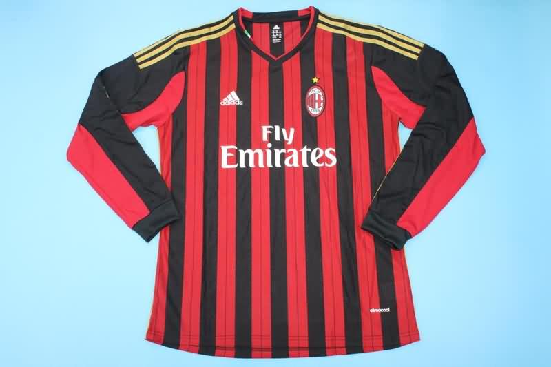 AAA Quality AC Milan 2013/14 Home Long Retro Soccer Jersey