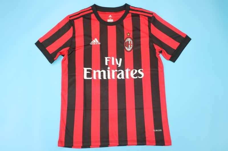 AAA Quality AC Milan 2017/18 Home Retro Soccer Jersey