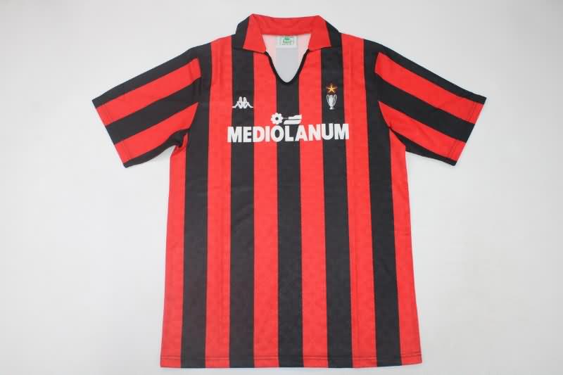 AAA Quality AC Milan 1989/90 Home Retro Soccer Jersey