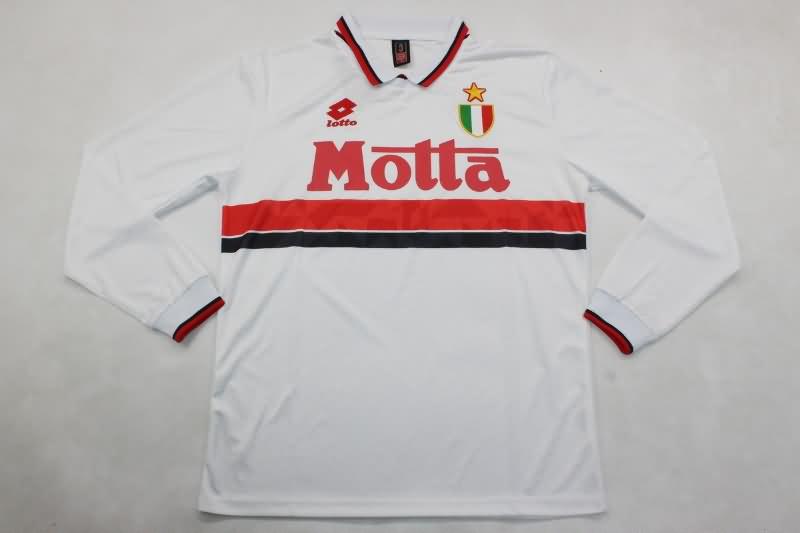 AAA Quality AC Milan 1993/94 Away Long Sleeve Retro Soccer Jersey