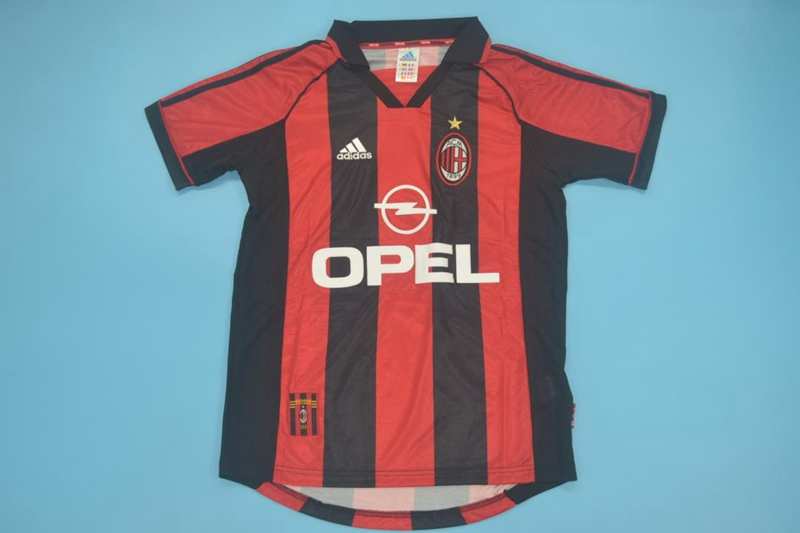 AAA Quality AC Milan 1998/99 Home Retro Soccer Jersey