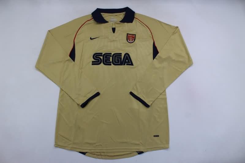 AAA Quality Arsenal 2001/02 Away Long Sleeve Retro Soccer Jersey