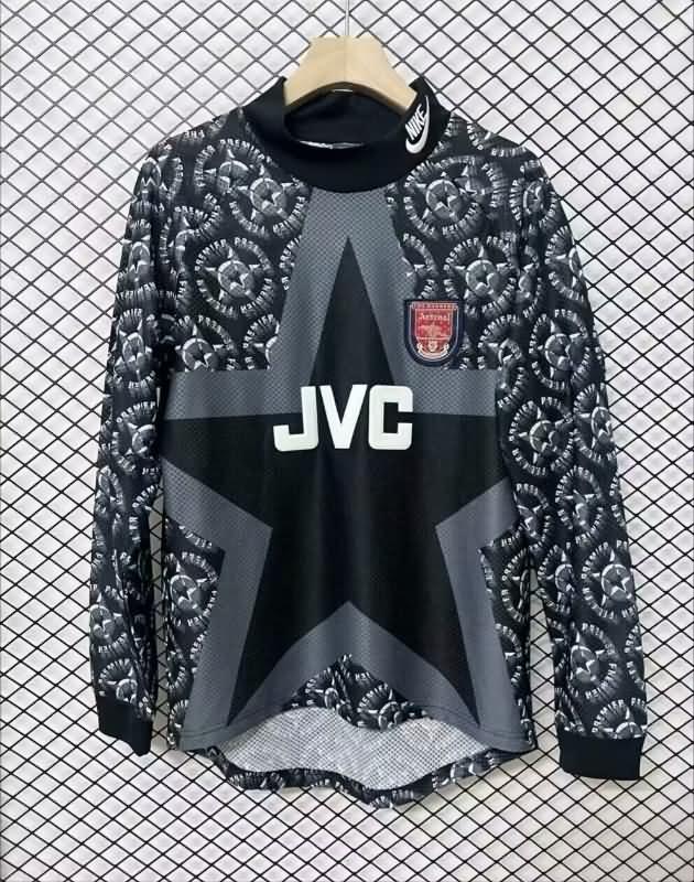 AAA Quality Arsenal 1994/95 GK Black Long Sleeve Retro Soccer Jersey