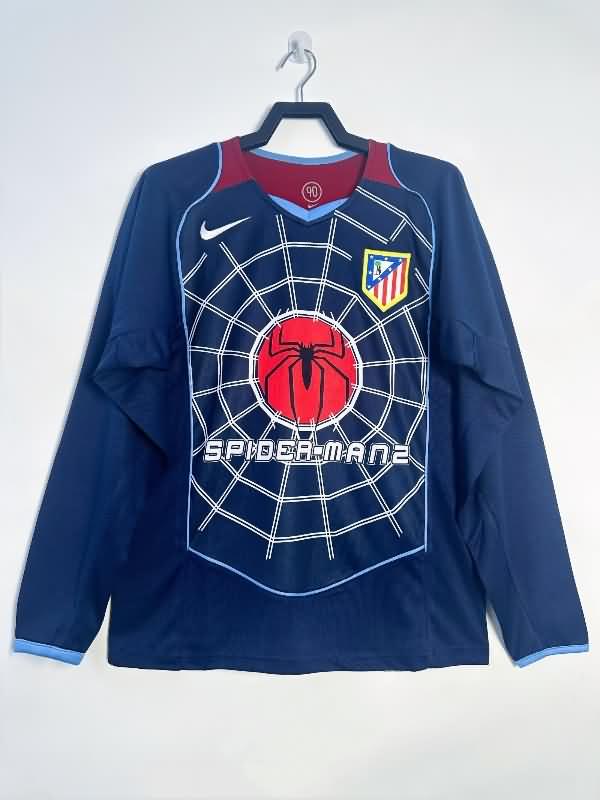 AAA Quality Atletico Madrid 2004/05 Away Long Sleeve Retro Soccer Jersey