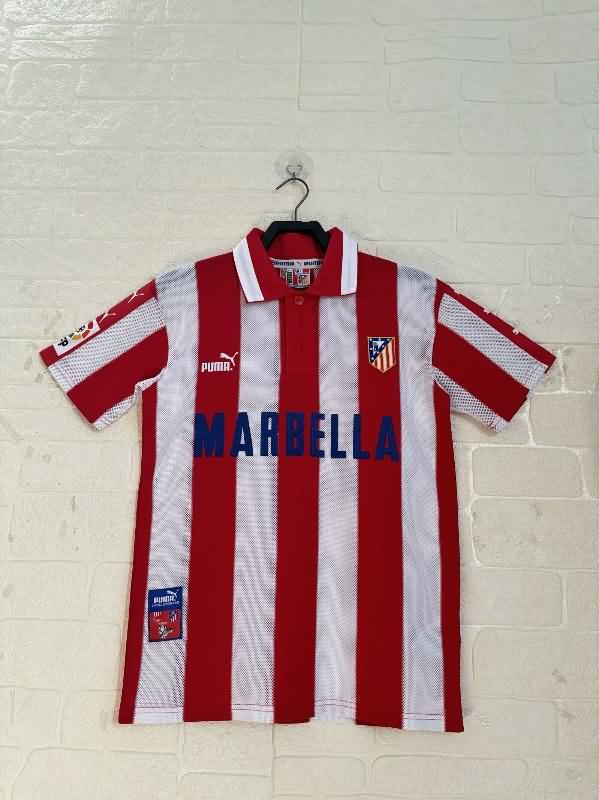 AAA Quality Atletico Madrid 1997/98 Home Retro Soccer Jersey