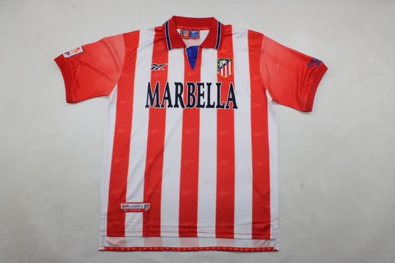 AAA Quality Atletico Madrid 1998/99 Home Retro Soccer Jersey