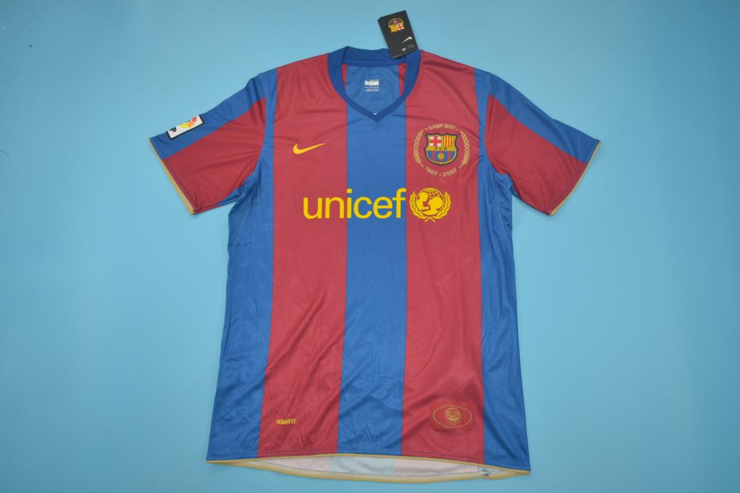 AAA Quality Barcelona 2007/08 Home Retro Soccer Jersey