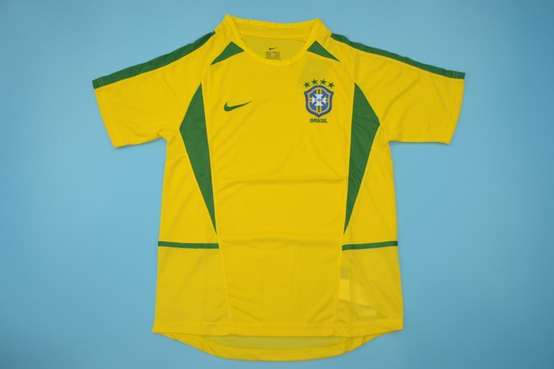 AAA Quality Brazil 2002 Home Retro Soccer Jersey
