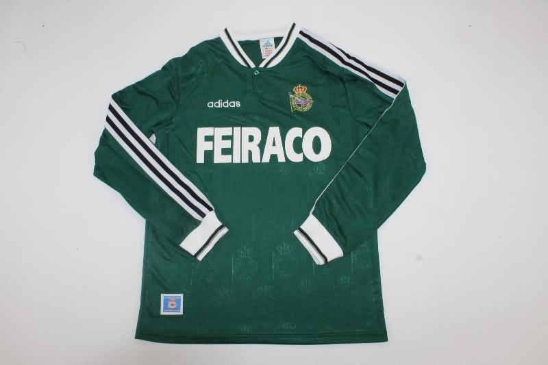 AAA Quality Deportivo La Coruna 1999/00 Away Long Sleeve Retro Soccer Jersey