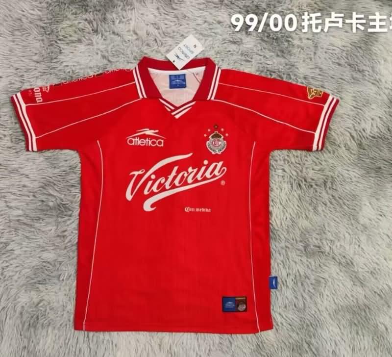 AAA Quality Deportivo Toluca 1999/00 Home Retro Soccer Jersey