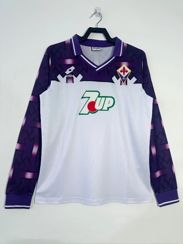 AAA Quality Fiorentina 1992/93 Away Long Sleeve Retro Soccer Jersey