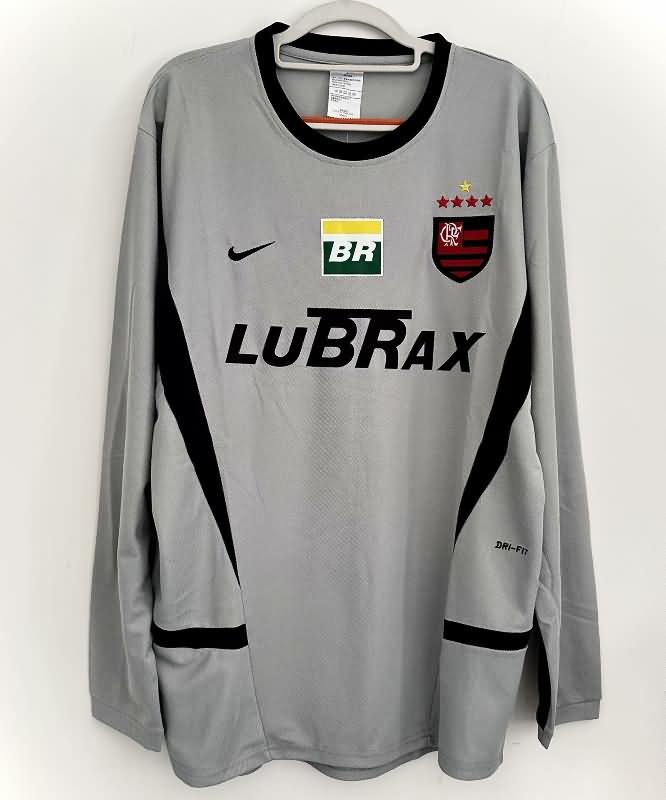 AAA Quality Flamengo 2002/03 Goalkeeper Grey Long Sleeve Retro Soccer Jersey