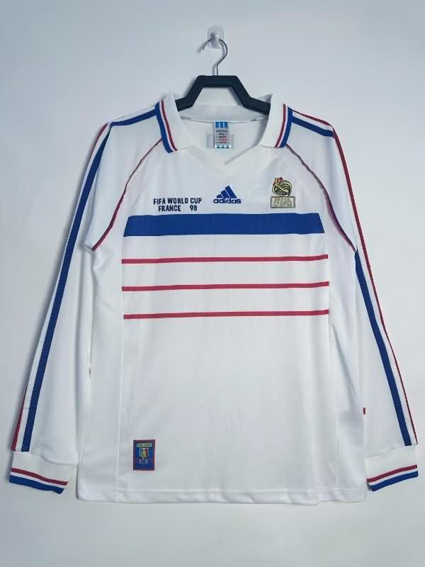 AAA Quality France 1998 Away Long Sleeve Retro Soccer Jersey