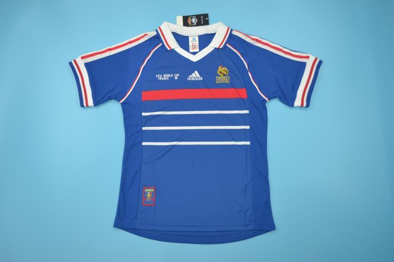 AAA Quality France 1998 Home Retro Soccer Jersey