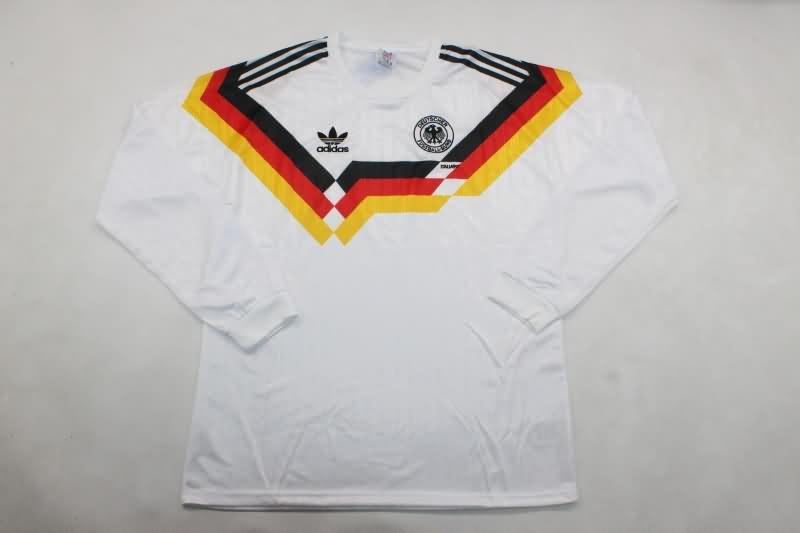 AAA Quality Germany 1990 EURO Home Long Sleeve Retro Soccer Jersey