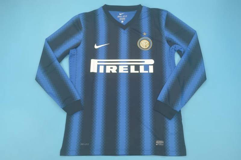 AAA Quality Inter Milan 2010/11 Home Long Retro Soccer Jersey