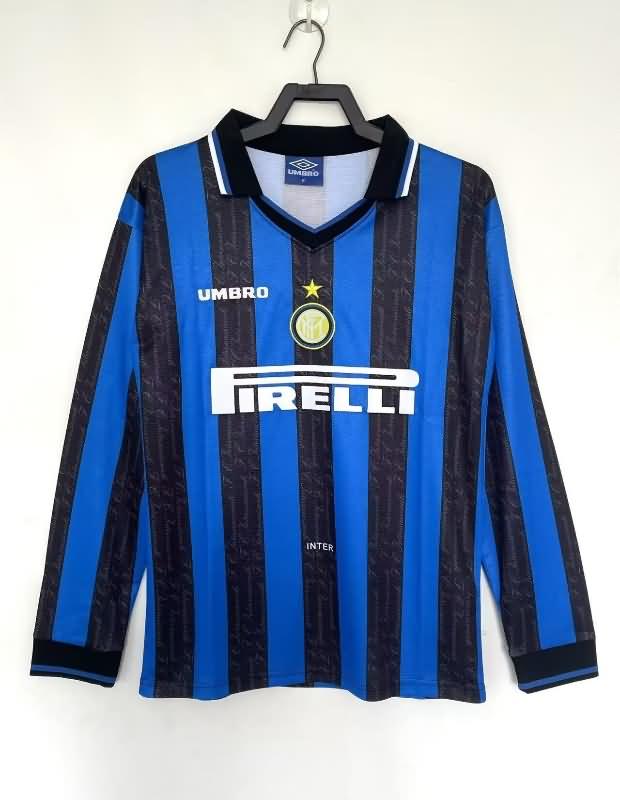 AAA Quality Inter Milan 1997/98 Home Long Sleeve Retro Soccer Jersey