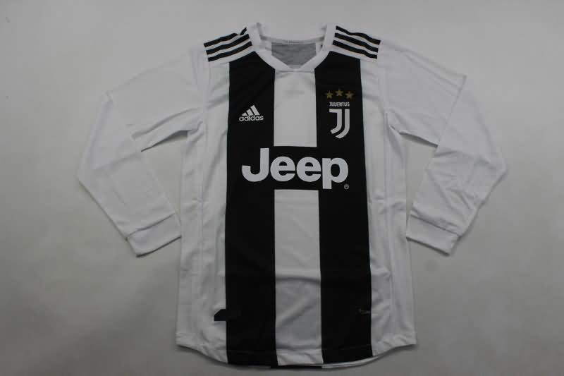 AAA Quality Juventus 2018/19 Home Long Sleeve Retro Soccer Jersey (Player)