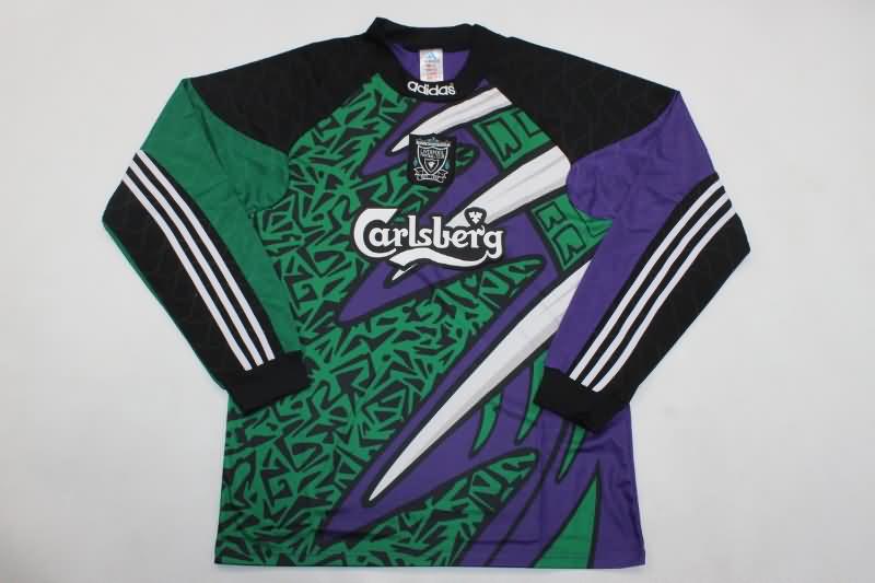 AAA Quality Liverpool 1995/96 Goalkeeper Green Long Sleeve Retro Soccer Jersey