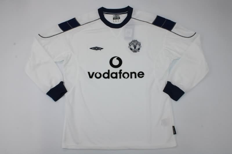 AAA Quality Manchester United 2000/01 Away Long Slevee Retro Soccer Jersey