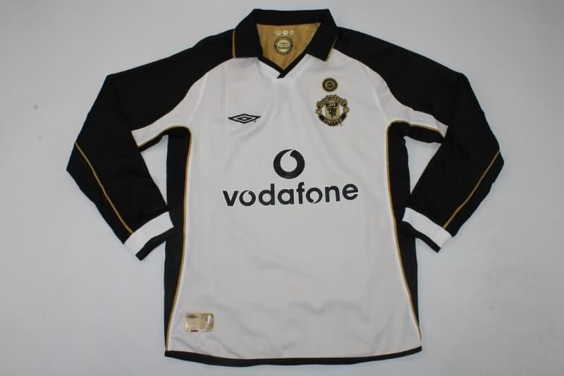 AAA Quality Manchester United 2001/02 Away Reversible Long Slevee Retro Soccer Jersey