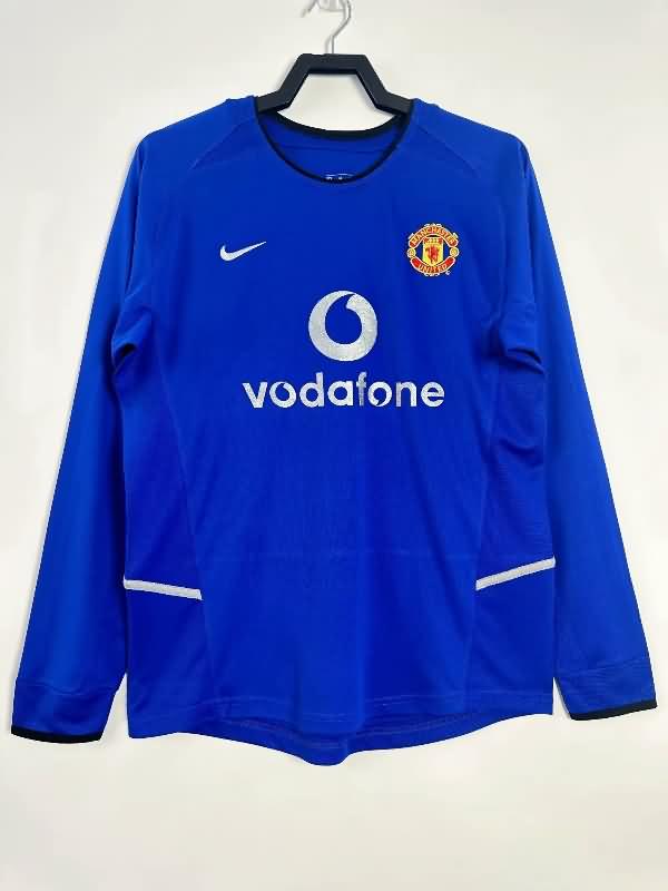 AAA Quality Manchester United 2002/03 Third Long Sleeve Retro Soccer Jersey