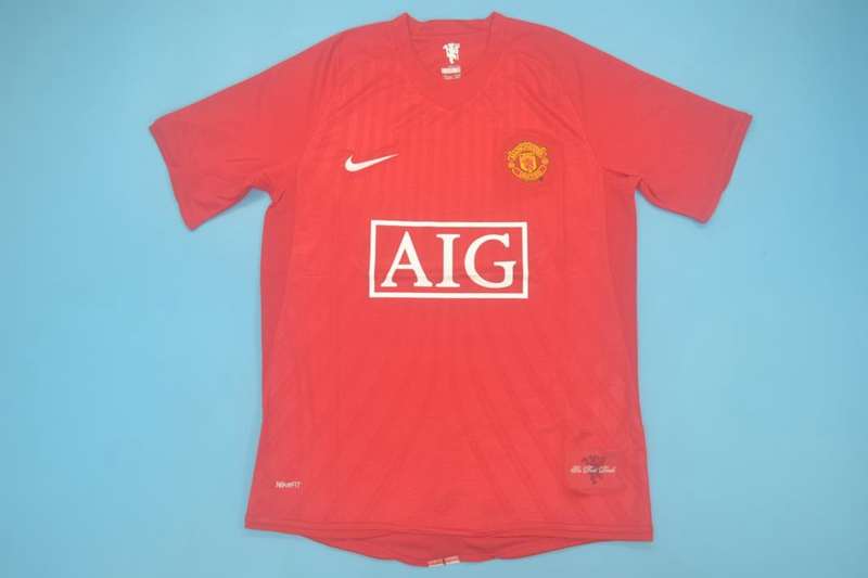 AAA Quality Manchester United 07/09 Home Retro Soccer Jersey
