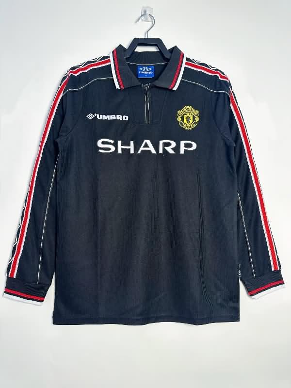 AAA Quality Manchester United 1999 Black Long Sleeve Retro Soccer Jersey