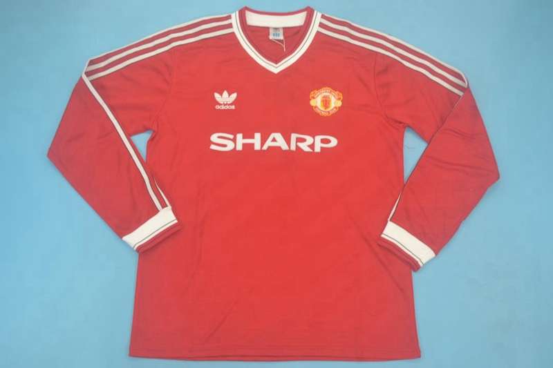 AAA Quality Manchester United 1986/88 Home Long Retro Soccer Jersey