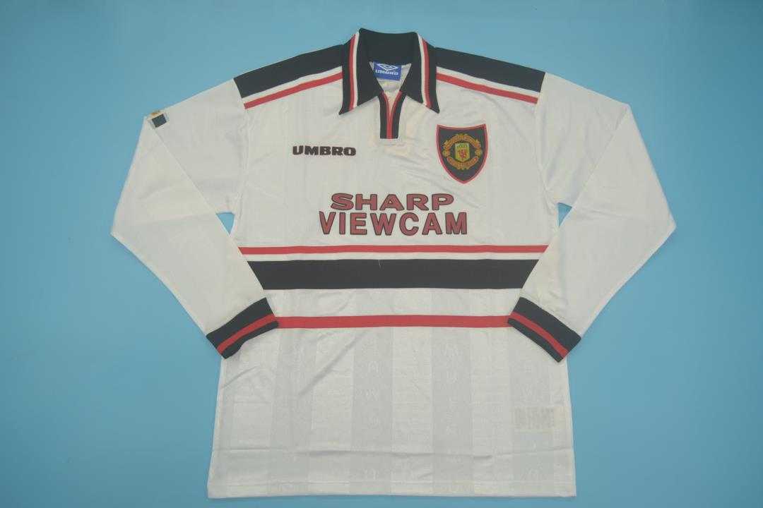 AAA Quality Manchester United 1997/99 Away Long Retro Soccer Jersey