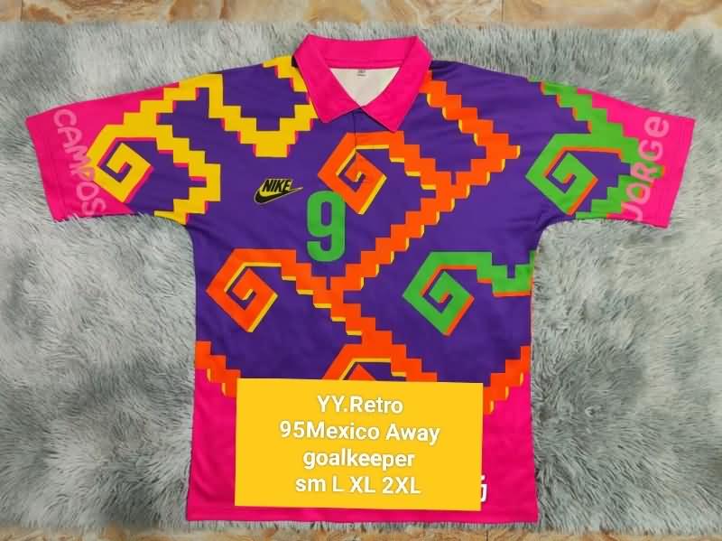 AAA Quality Mexico 1995 Goalkeeper Retro Soccer Jersey