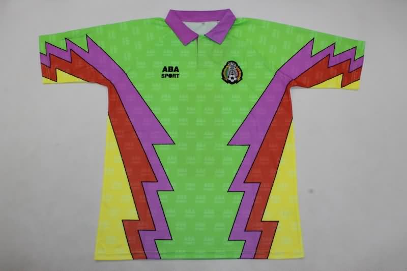 AAA Quality Mexico 1995 Goalkeeper Retro Soccer Jersey 03