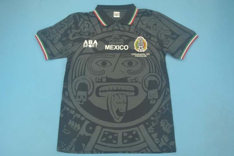 AAA Quality Mexico 1998 Black Retro Soccer Jersey