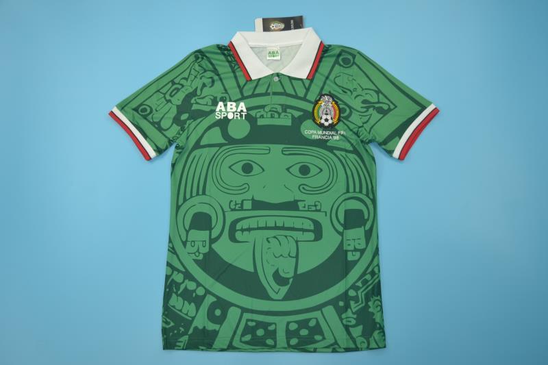 AAA Quality Mexico 1998 Home Retro Soccer Jersey