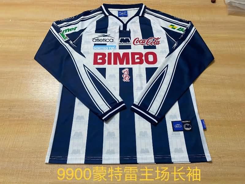 AAA Quality Monterrey 1999/00 Home Long Sleeve Retro Soccer Jersey