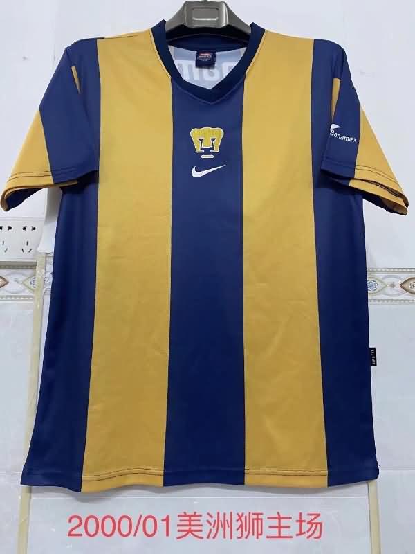 AAA Quality Pumas UNAM 2000/01 Home Retro Soccer Jersey