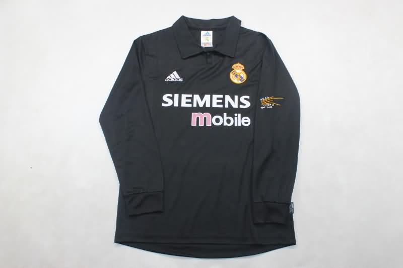 AAA Quality Real Madrid 2002/03 Away Long Sleeve Retro Soccer Jersey