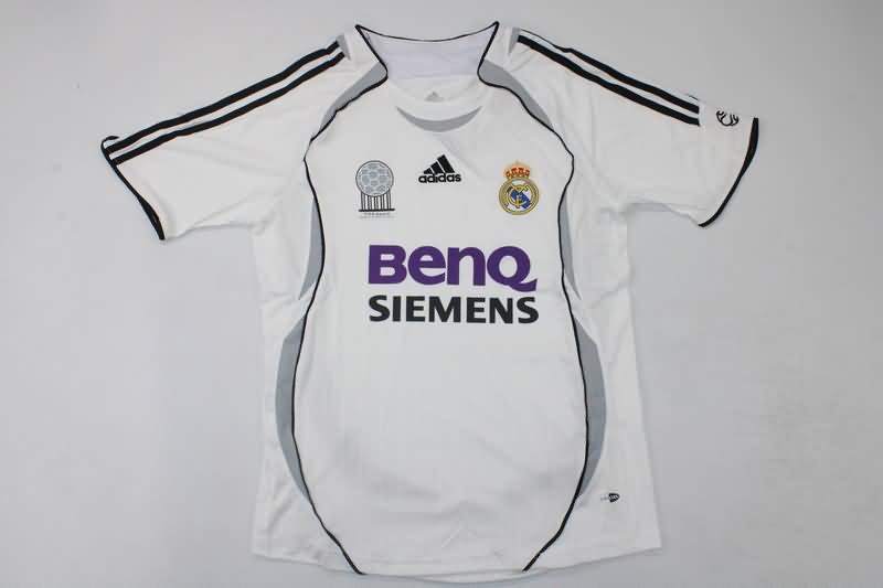 AAA Quality Real Madrid 2006/07 Home Retro Soccer Jersey
