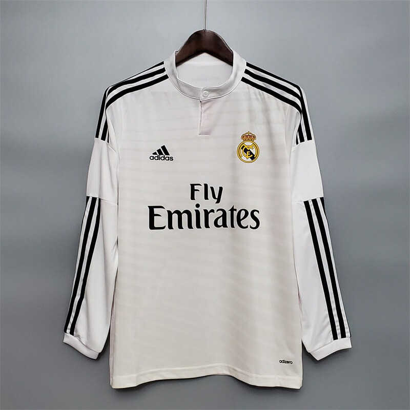 AAA Quality Real Madrid 2014/15 Home Retro Long Soccer Jersey