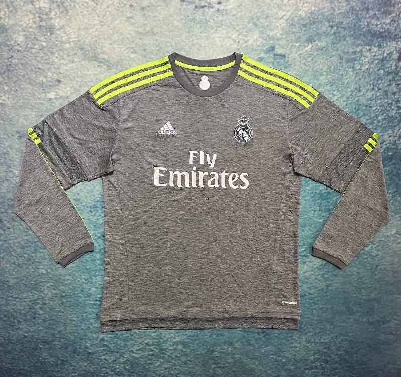 AAA Quality Real Madrid 2015/16 Away Long Sleeve Retro Soccer Jersey