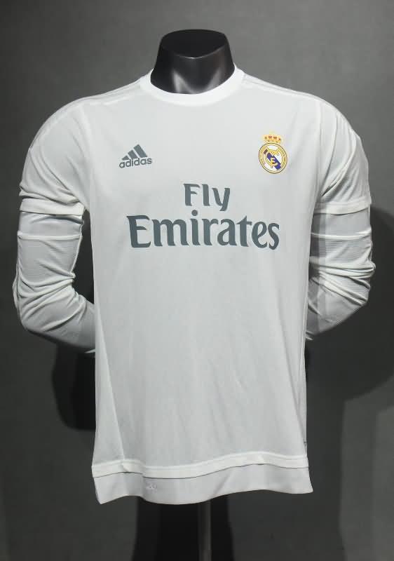 AAA Quality Real Madrid 2015/16 Home Long Retro Soccer Jersey (Player)