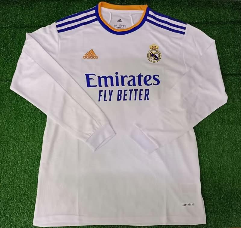 AAA Quality Real Madrid 2020/21 Home Long Sleeve Retro Soccer Jersey